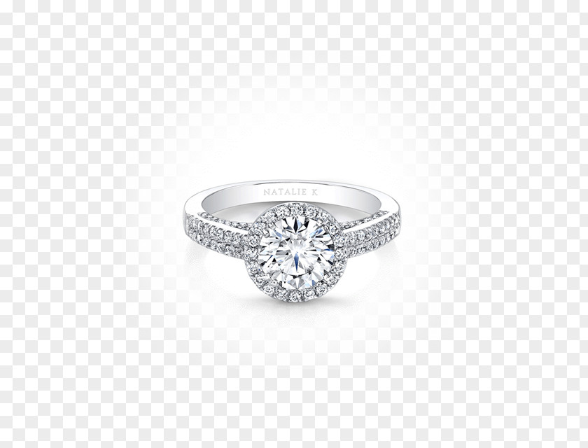 Ring Halo Diamond Wedding Engagement Gold PNG