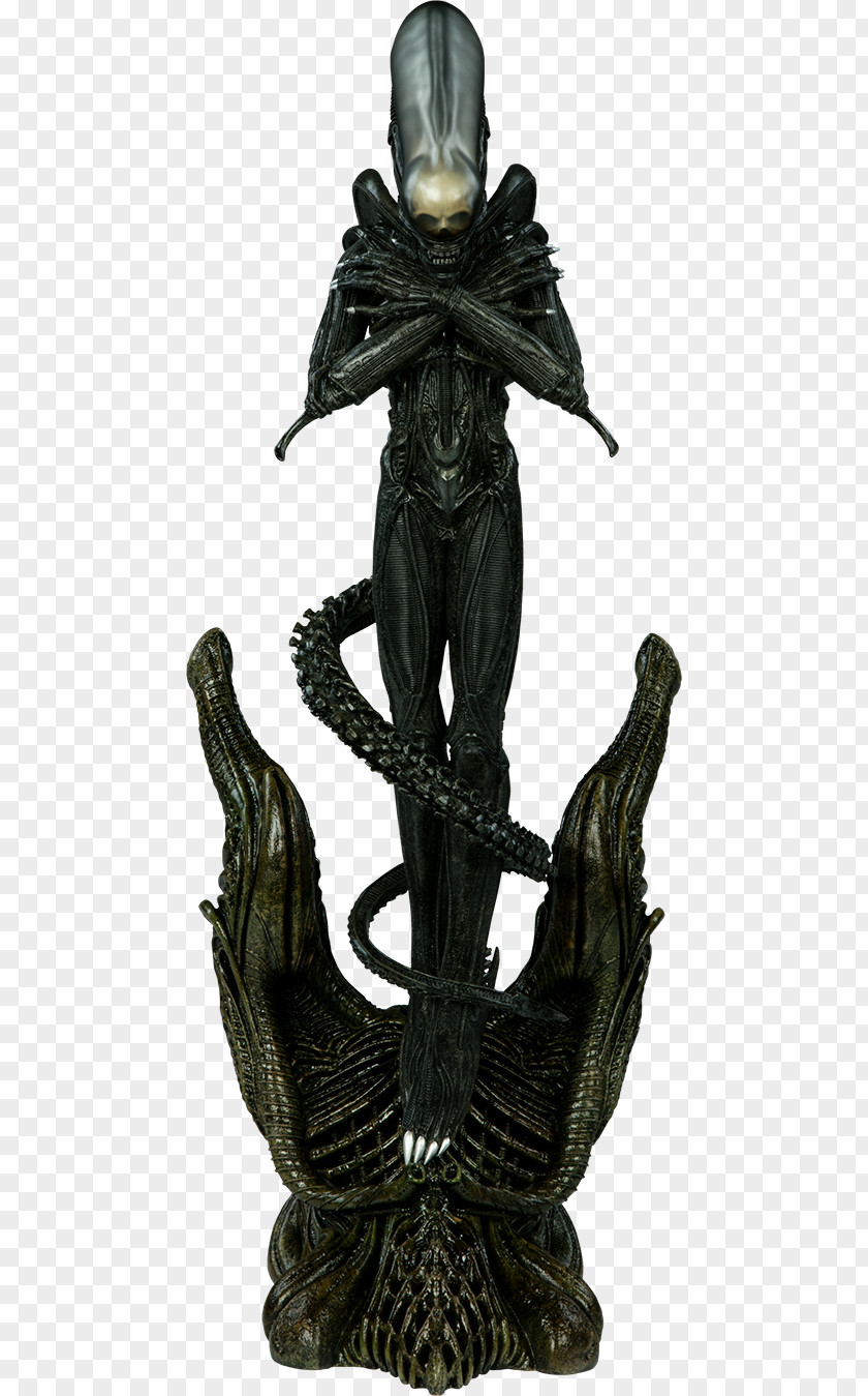 Alien Sideshow Collectibles Statue Sculpture Extraterrestrial Life PNG