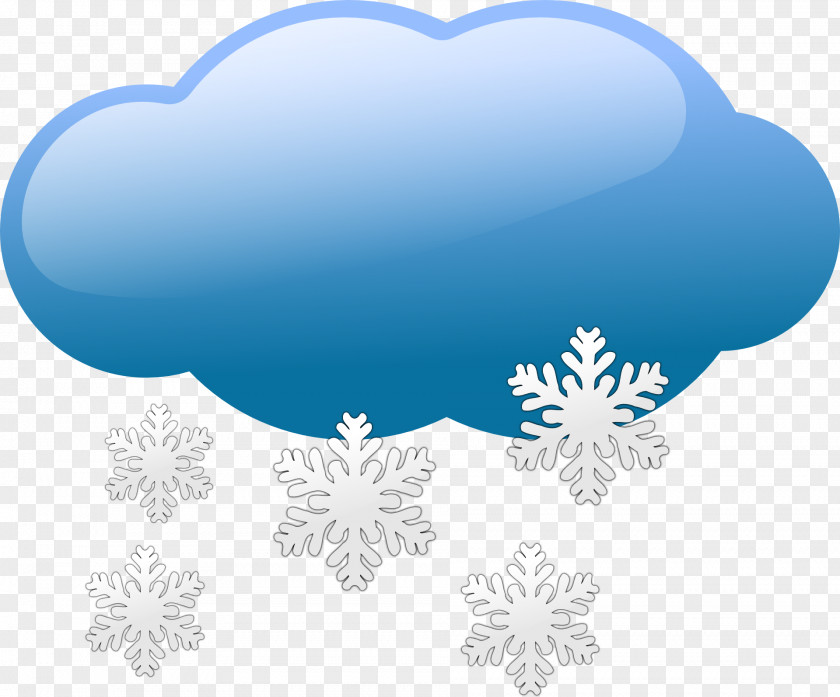 Blue Clouds Snow Weather Forecasting Free Content Clip Art PNG