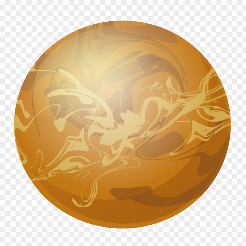 Hand-painted Nine Planets Mercury Planet Drawing PNG