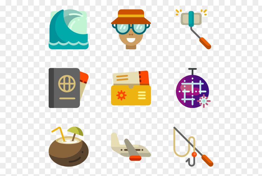 Seaside Holiday Clip Art PNG