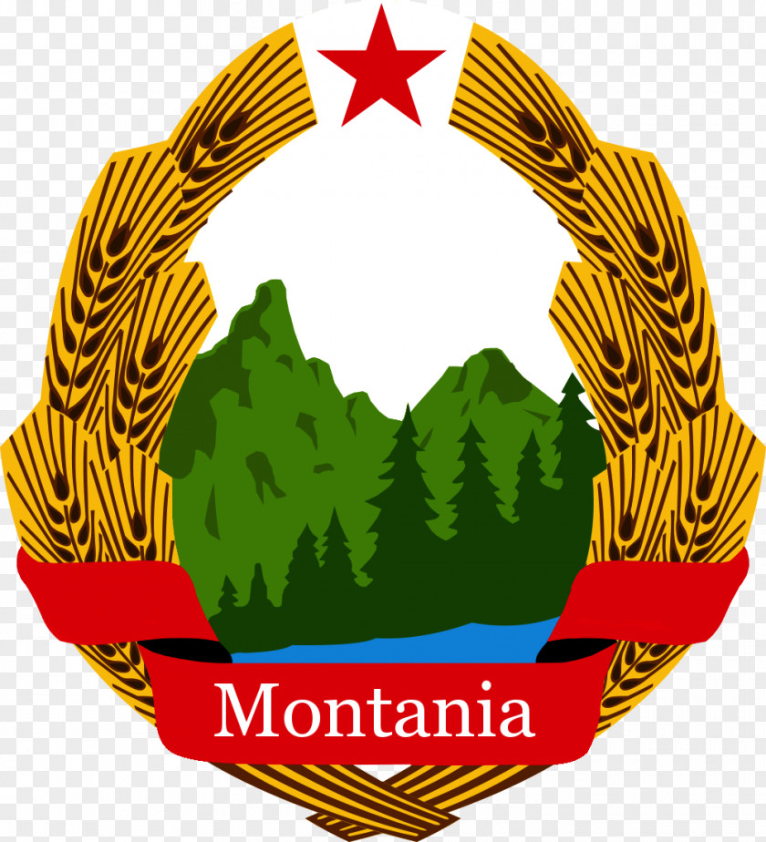 Soviet Union Socialist Republic Of Romania Coat Arms PNG