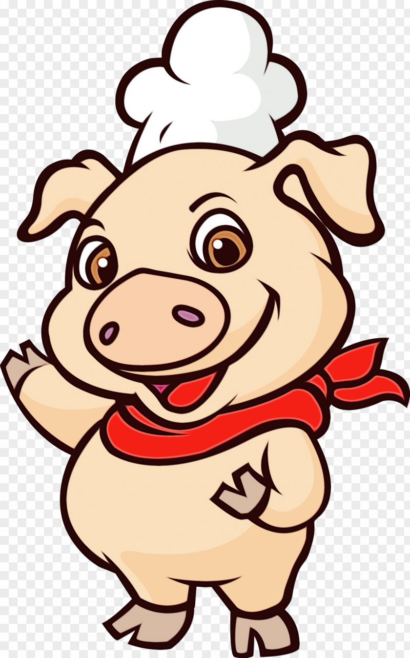 Cartoon Suidae Snout Happy Pleased PNG