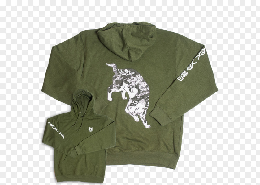 Dragon Cat Hoodie T-shirt Sweater Bluza PNG