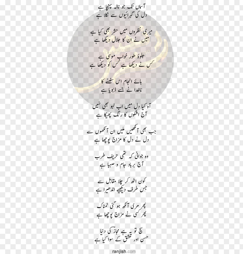 Ghazal Urdu Poetry Faizabad PNG