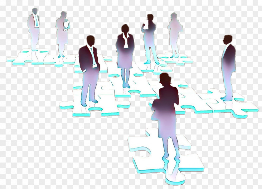 People Standing Team Silhouette PNG