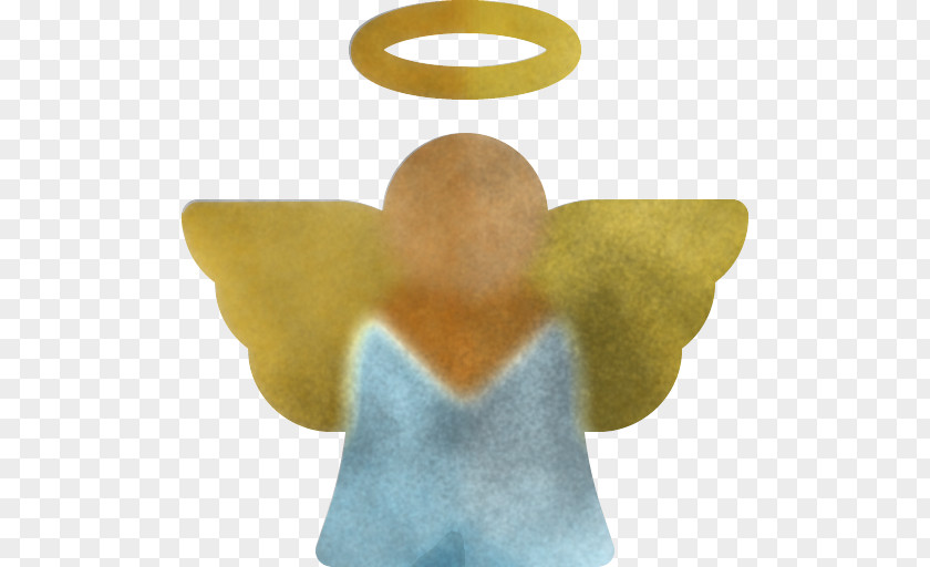 Yellow Angel Neck Symbol Smile PNG