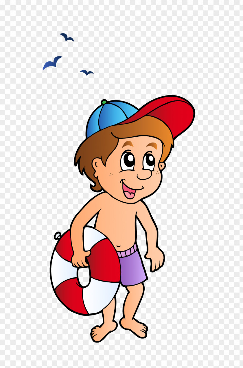 Beach Boy Cartoon Clip Art PNG
