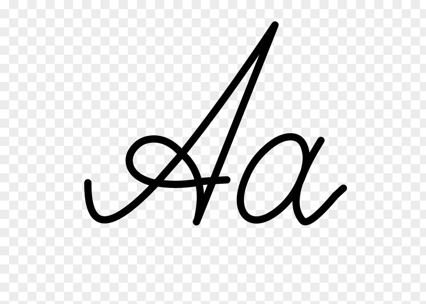 Cursive Handwriting Letter Alphabet PNG