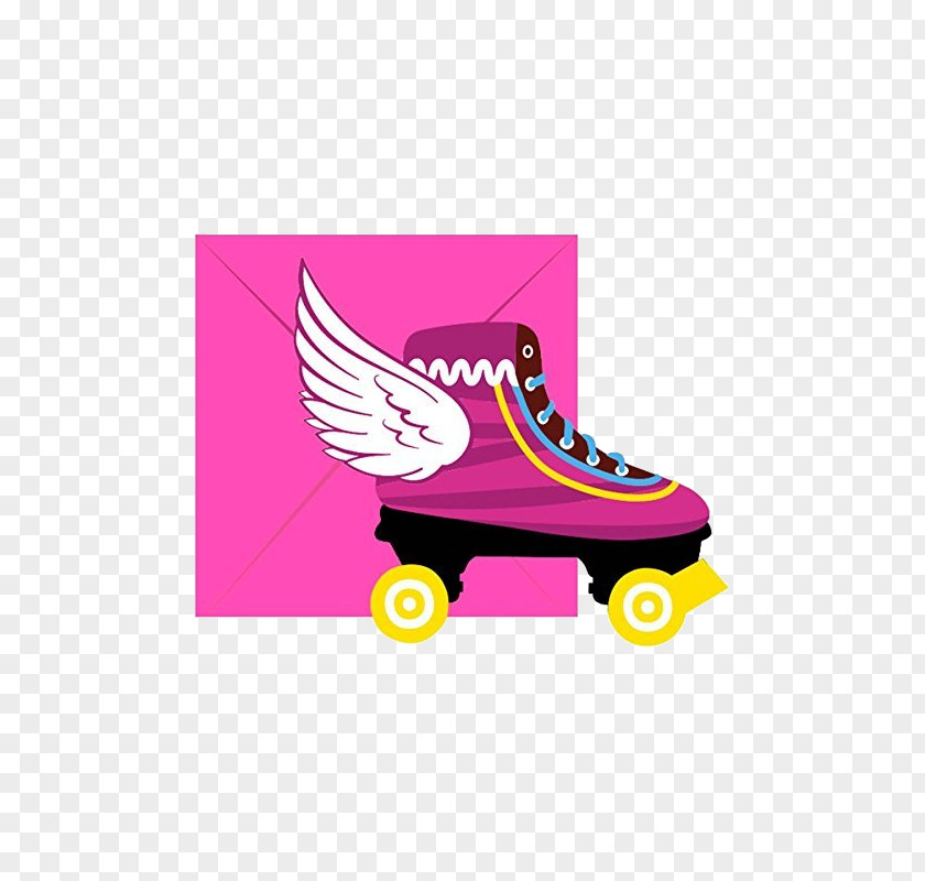 Party Patín Convite Birthday Roller Skates PNG