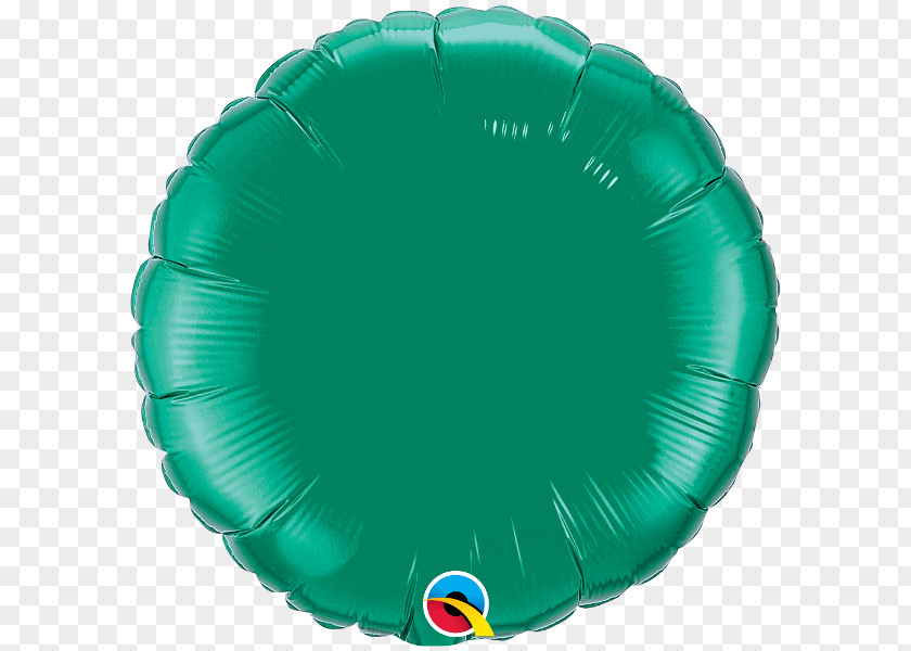 Round Green Mylar Balloon BoPET Gas Emerald PNG