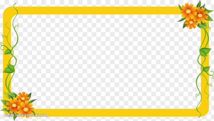Yellow Frame Picture Daum PNG