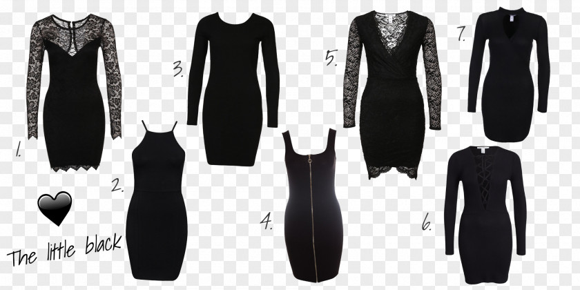 Design Little Black Dress Sleeve PNG