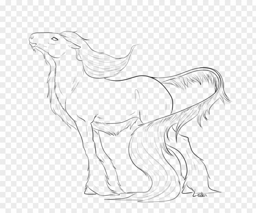 Mustang American Paint Horse Belgian Howrse Line Art PNG