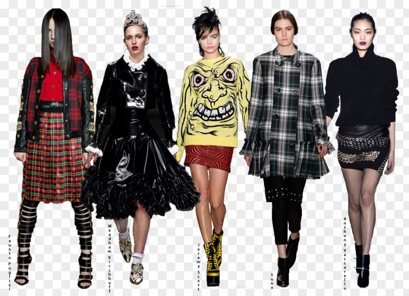 Souces Punk Fashion Rock Tartan Subculture PNG