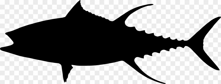 Tuna Yellowfin Silhouette Clip Art PNG