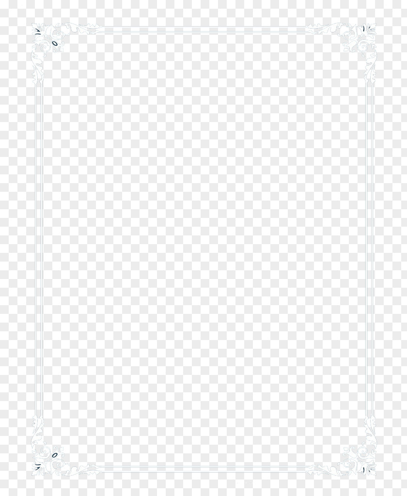 White Border Black Pattern PNG