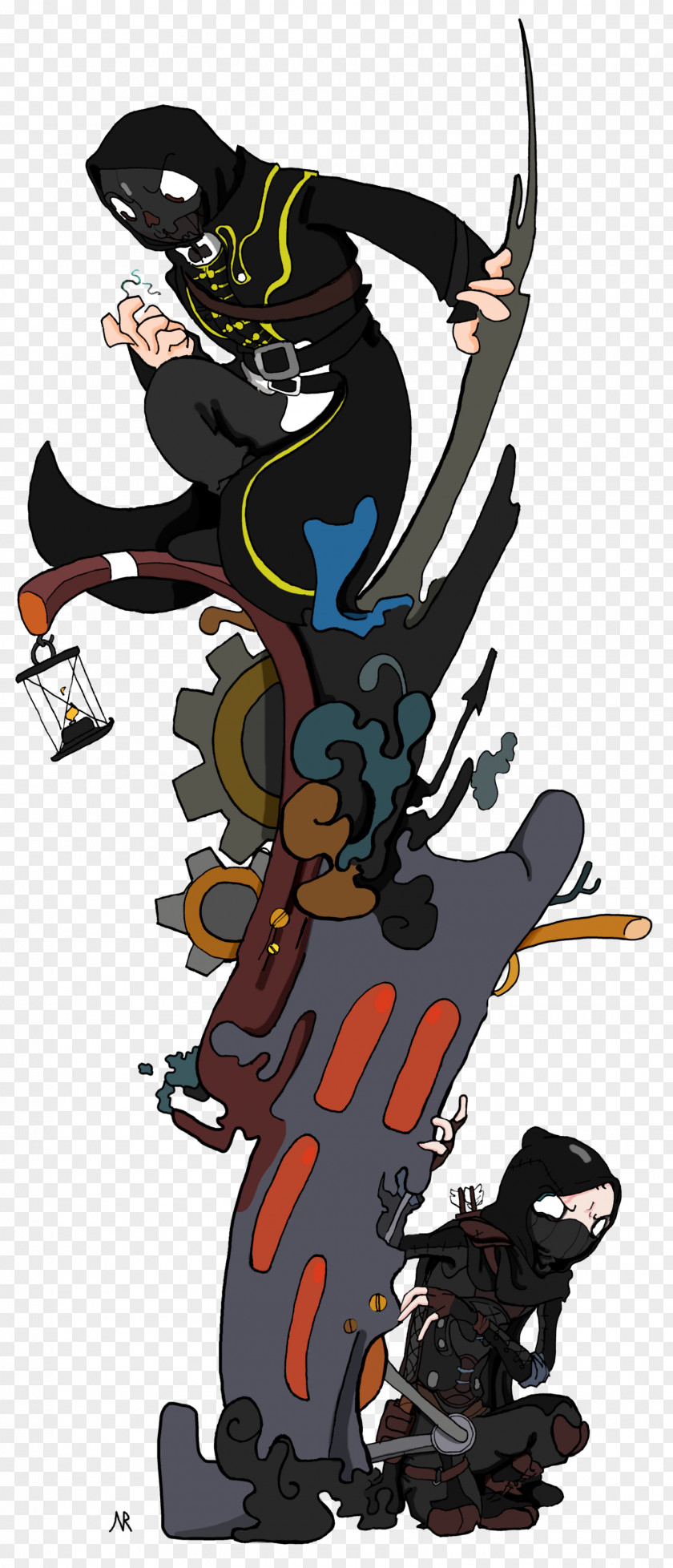 Corvo Tattoo Legendary Creature Animated Cartoon PNG