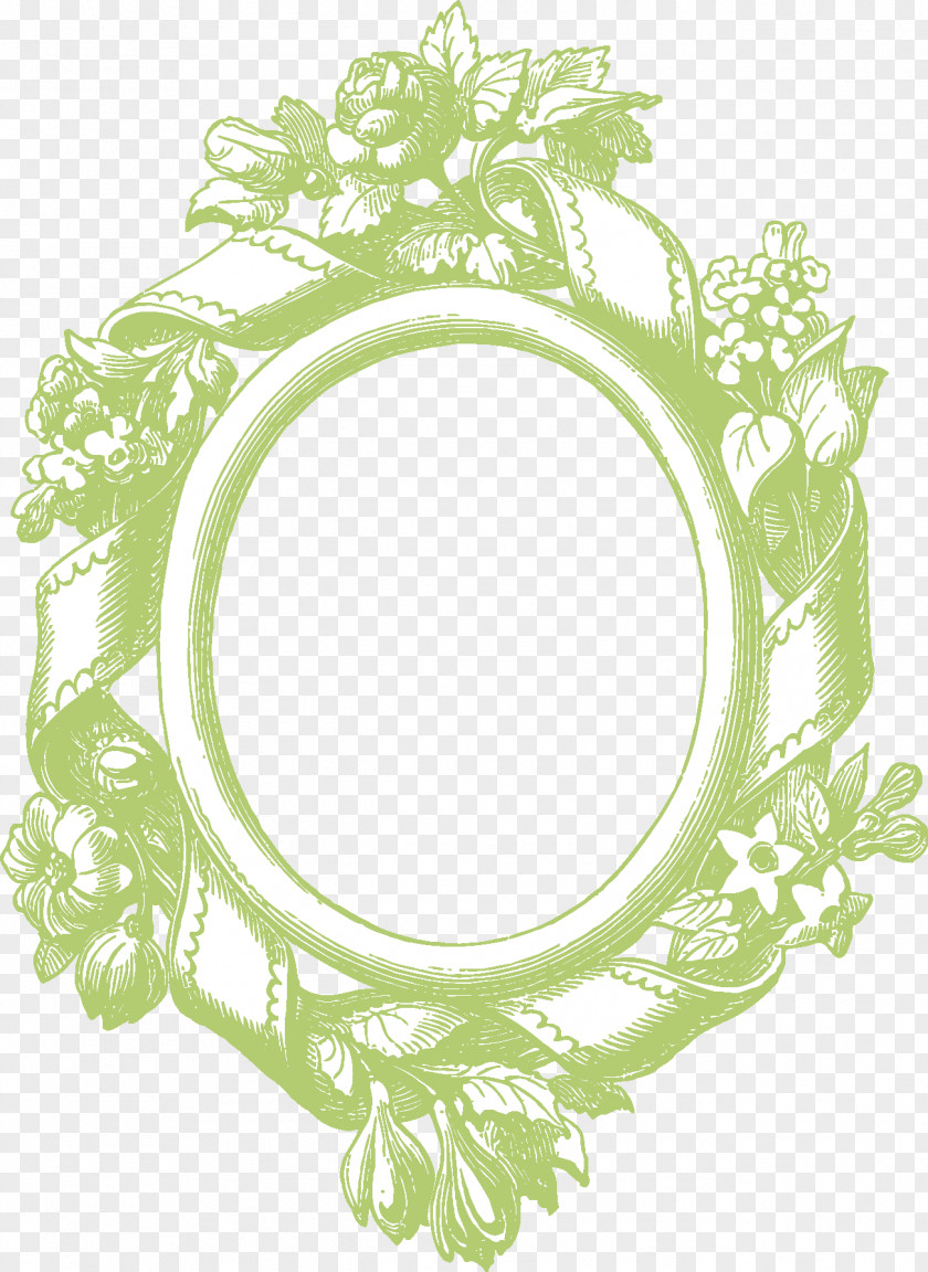 Design Picture Frames Floral Paper PNG