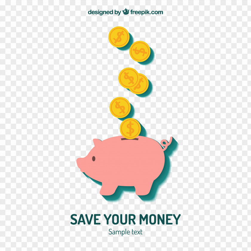 Pink Pig Piggy Bank Domestic Clip Art PNG