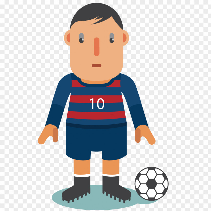 10th Footballer Cartoon Athlete Clip Art PNG