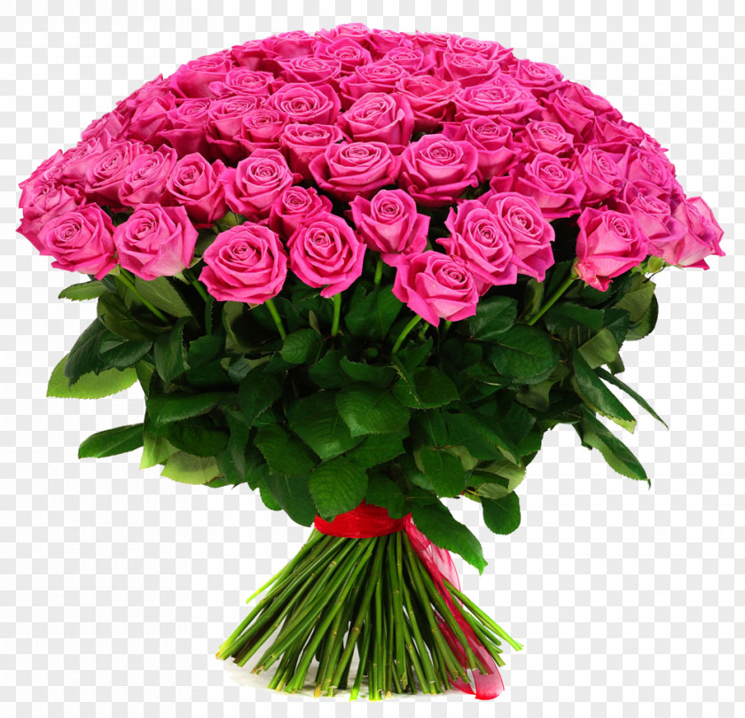 A Bouquet Of Flowers Garden Roses Flower Gift Pink PNG