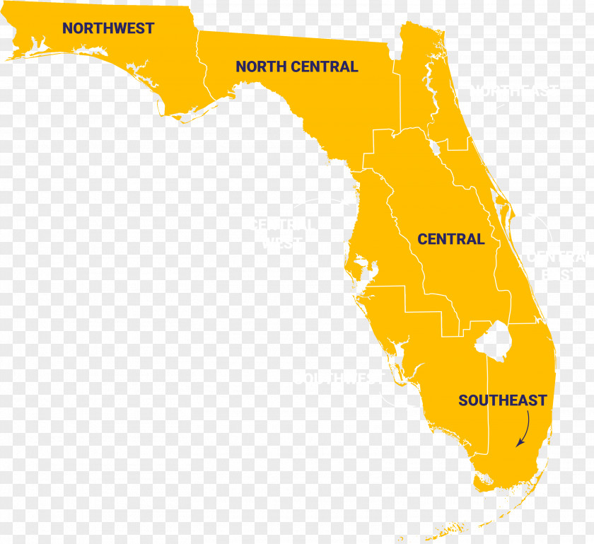 Map Florida Continuing Education PNG