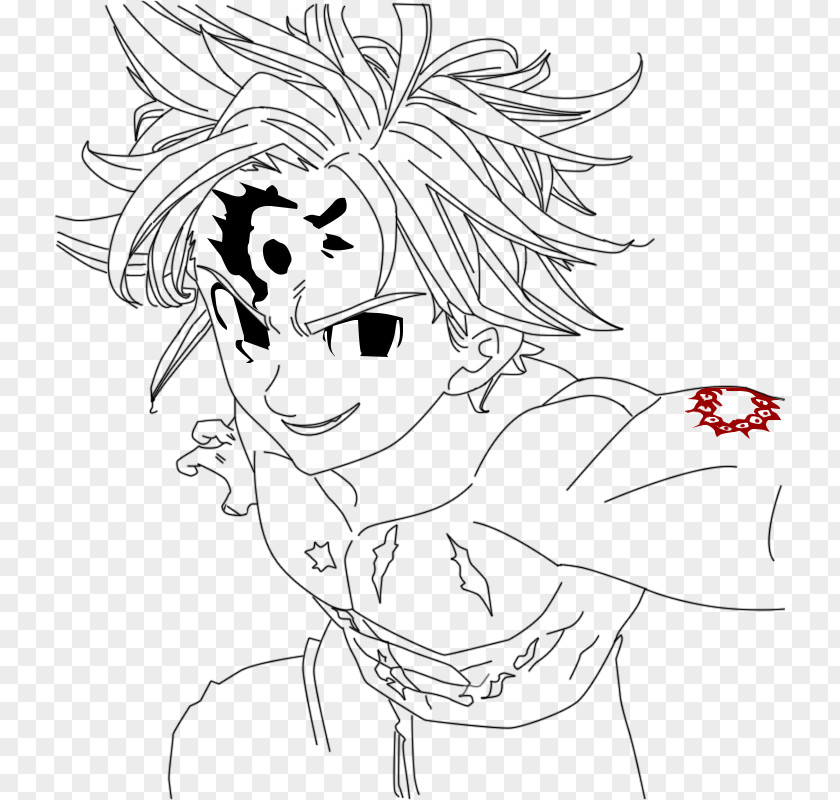Meliodas The Seven Deadly Sins Drawing Sir Gowther PNG