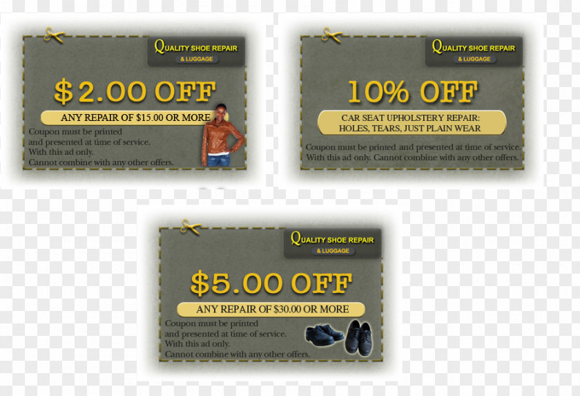 Shoe Repair Discounts And Allowances Quality & Luggage Coupon PNG