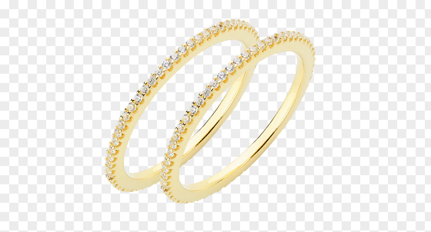 Stacked Plates Eternity Ring Gold Sterling Silver Cubic Zirconia PNG