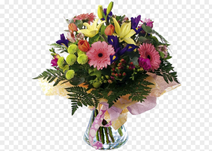 Bright Colors Flower Bouquet Delivery Floristry Cut Flowers PNG