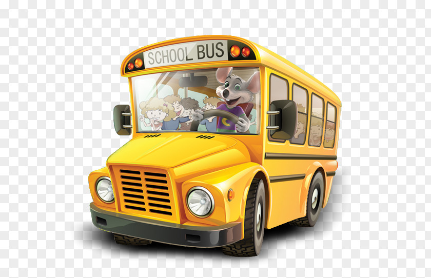 Bus School Vector Graphics Illustration PNG