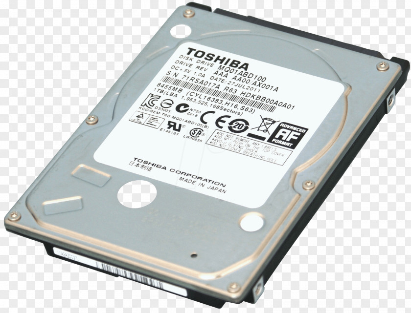 Hard Disc Laptop Drives Serial ATA Toshiba Data Storage PNG