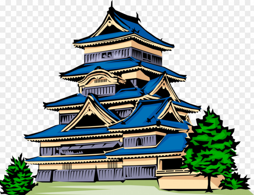 Japanese Temple Clip Art Illustration Openclipart Vector Graphics PNG