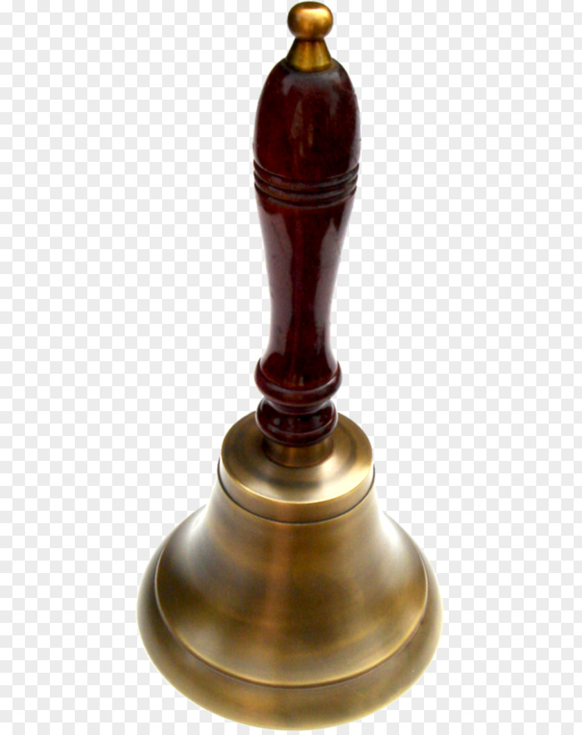 School Bell Ghanta Brass Handbell 01504 PNG