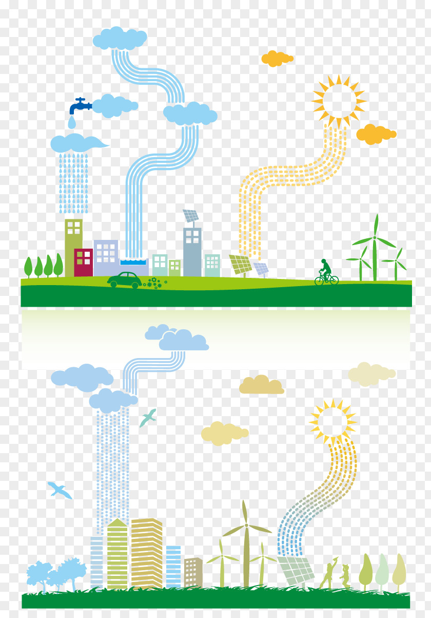 Sun Building Vector Material Icon PNG