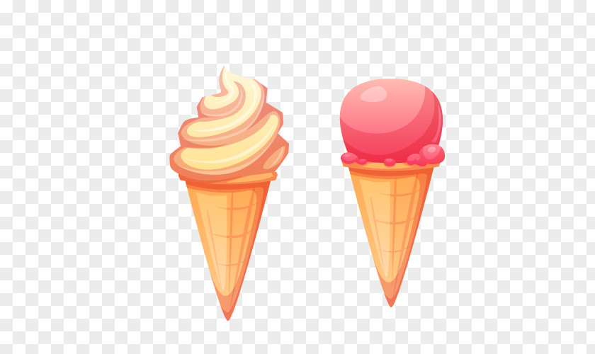 Vector Cones Ice Cream Cone Dessert PNG