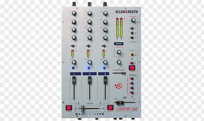 Allen & Heath Xone 32 Audio Mixers DJ Mixer Disc Jockey PNG mixer jockey, music dj djing clipart PNG