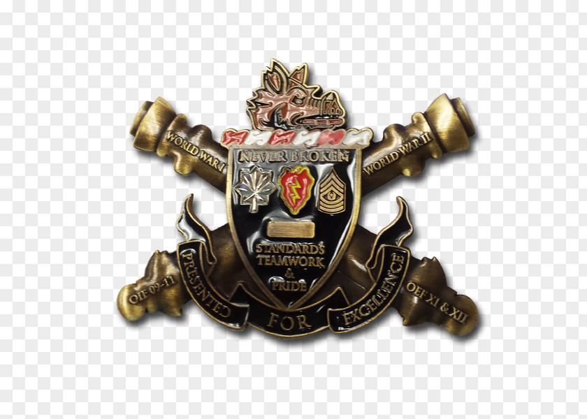 Artillery Field Branch Challenge Coin PNG