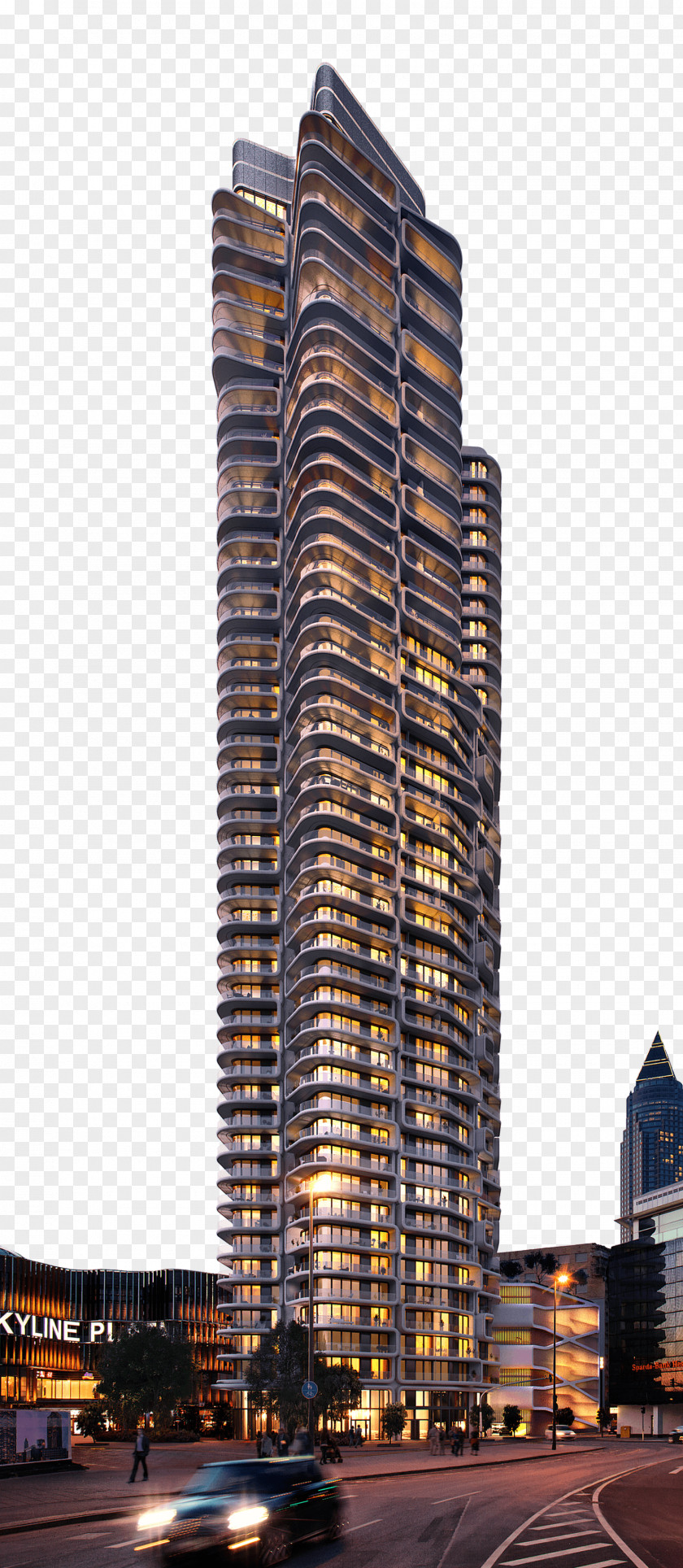 Building Grand Tower Frankfurt Architect Europaviertel PNG