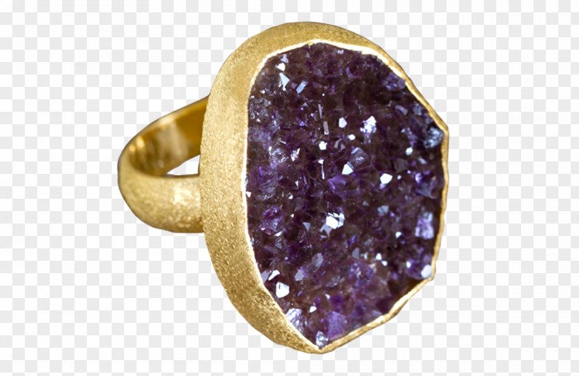 Ring Amethyst Druse Adonis Tour & Beach From Porte Zante Jewellery PNG