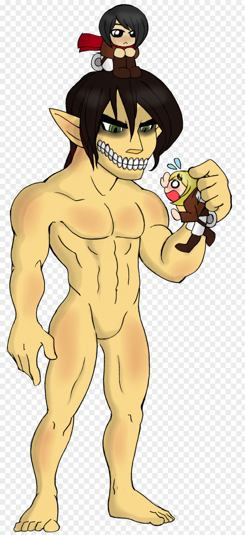 Attack On Titan Deviantart Homo Sapiens Cartoon Finger Legendary Creature PNG