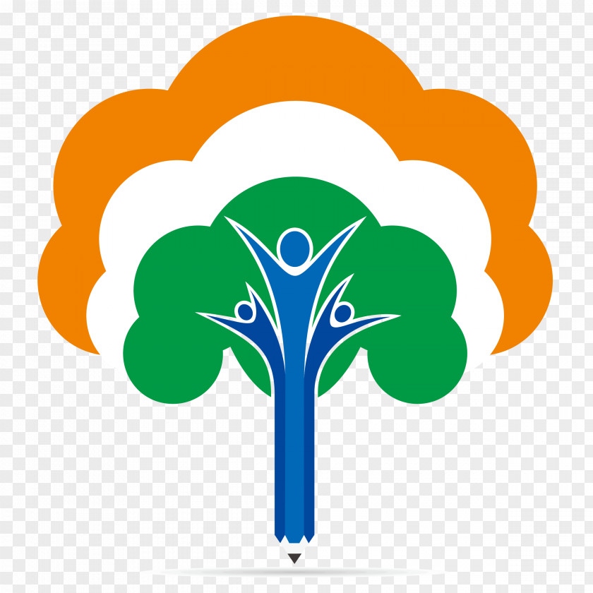 India's Republic Day Tree Vector Logo India Illustration PNG