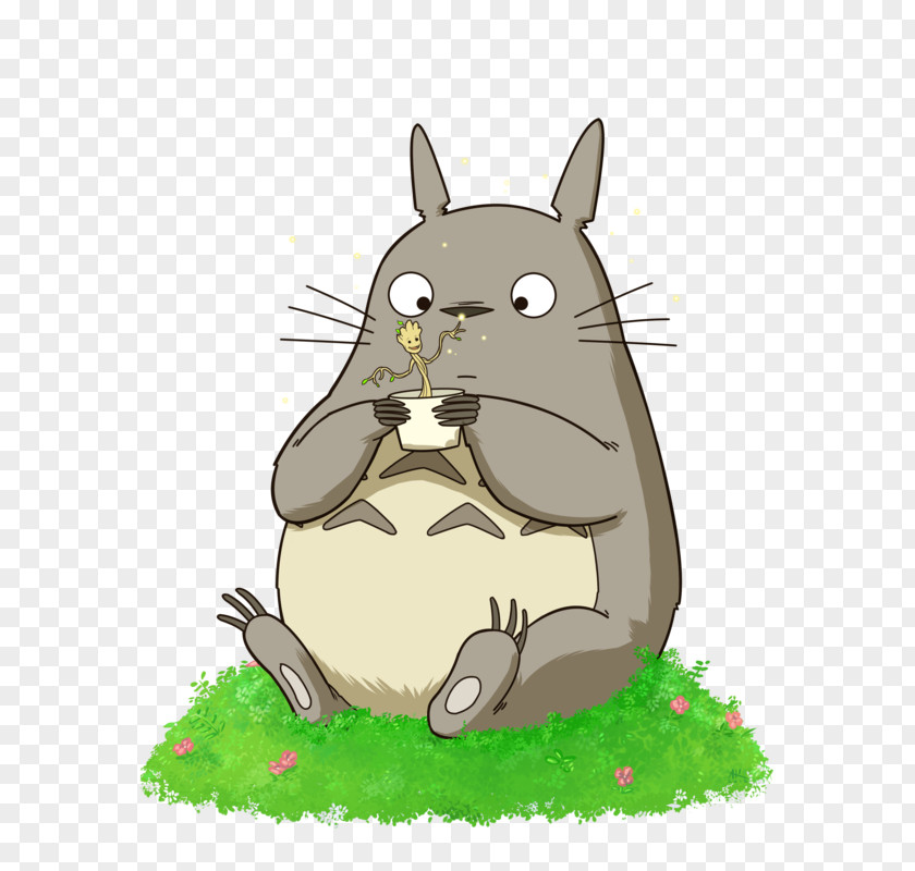 Hair Ball Totoro Domestic Rabbit Cartoon Illustration Whiskers Computer Mouse PNG