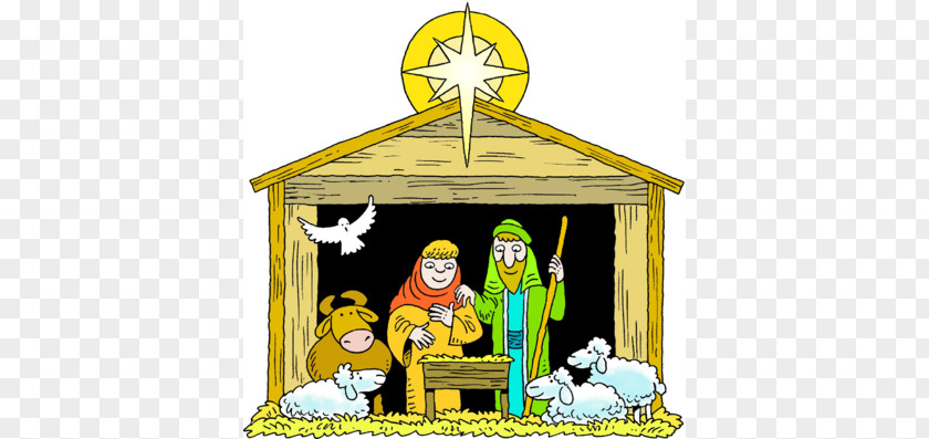 Stable Cliparts Manger Nativity Scene Of Jesus Child Clip Art PNG