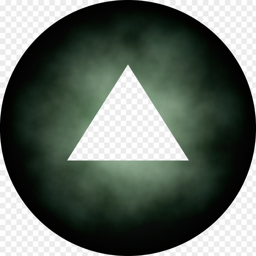 Green Triangle Circle Plate Symbol PNG