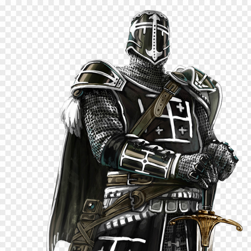 Knight Middle Ages Crusades Black Armour PNG