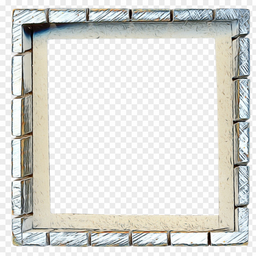 Rectangle Picture Frame Spring Flowers PNG