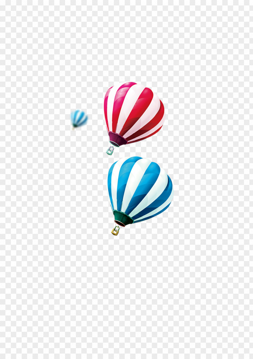 Vector Blue Pink Hot Air Balloon Creativity PNG