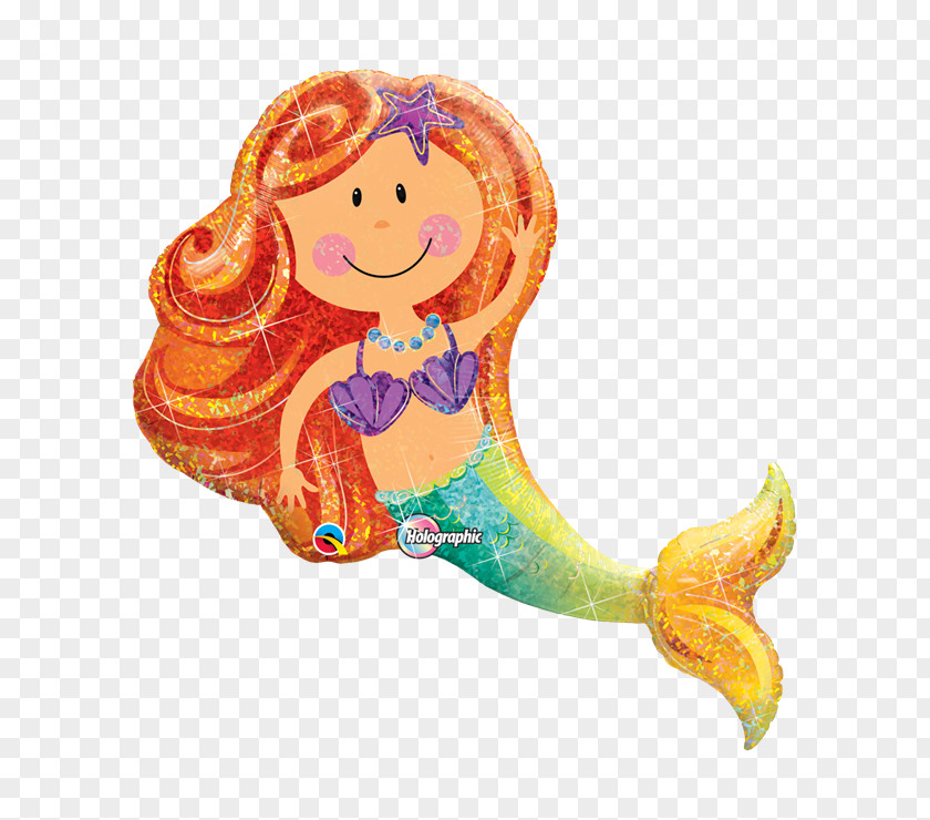 Balloon Mylar Mermaid Ariel Birthday PNG